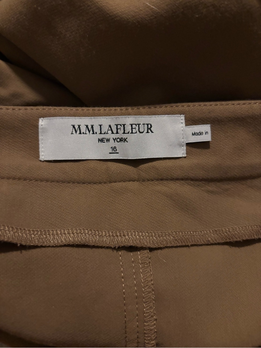 The Foster Cigarette Pant - PowerStretch in Saddle - Picture 8 of 9